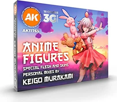 AK-Interactive 3rd Gen Acrylic Colors Signature Set Keigo Murakami Anime Figures Farbset, 18-tlg.