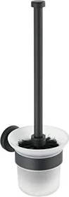 Wenko Bosio WC-Garnitur schwarz, matt Metall