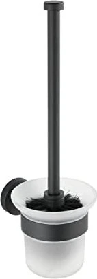 Wenko Bosio WC-Garnitur schwarz, matt Metall