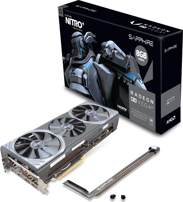 Sapphire Nitro+ Radeon RX Vega 64, 8GB HBM2, 2x HDMI, 2x DP, full retail