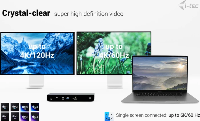 i-tec Thunderbolt 4 Triple Display Docking Station, Thunderbolt 4 [Buchse]