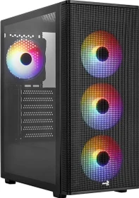 AeroCool Designer [V1] Black, schwarz, Glasfenster (ACCM-ES05043.11 / Designer-G-BK-v1)