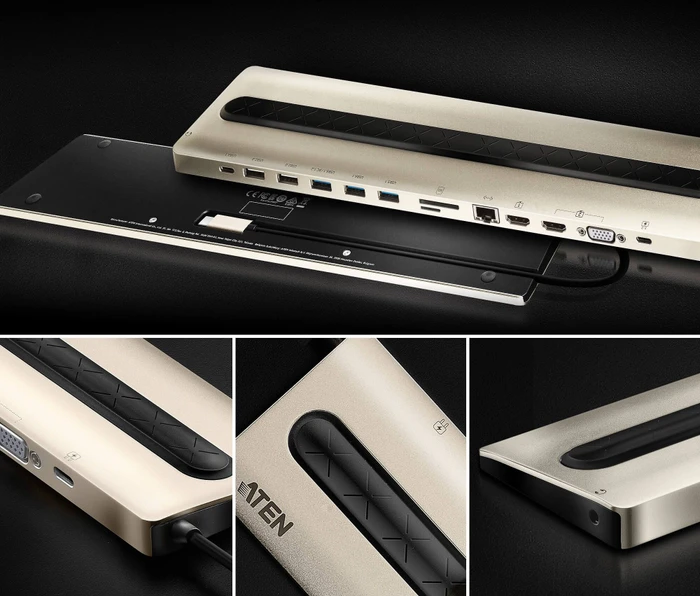 ATEN USB-C Multiport Dock, USB-C 3.0 [Stecker]