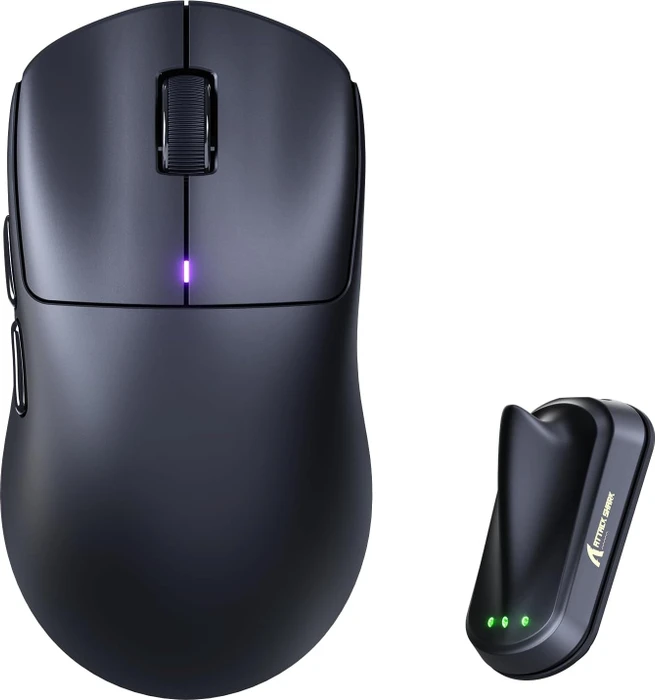 Attack Shark F1 Air 8KHz Wireless, schwarz, USB/Bluetooth