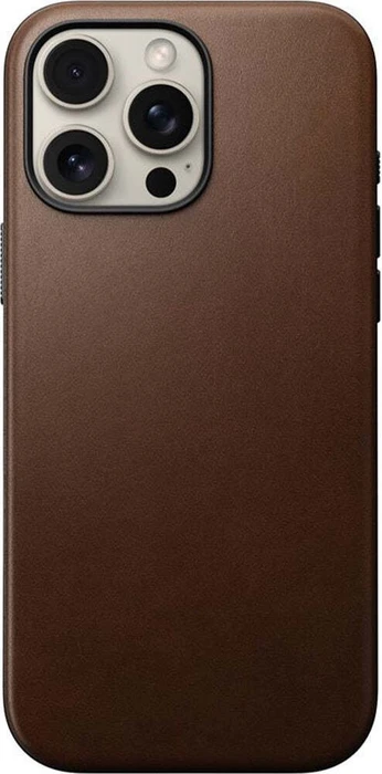 Nomad Modern Leather Case für Apple iPhone 16 Pro Max braun