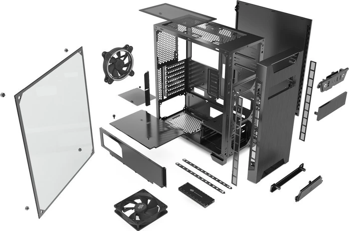 Endorfy SilentiumPC Armis AR3 TG RGB, Glasfenster