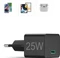 Hama Schnellladegerät USB-C PD/Qualcomm Mini-Ladegerät 25W schwarz Vorschaubild