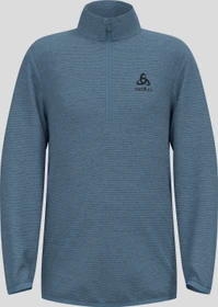 Odlo Roy Stripe 1/2 Zip Funktionsshirt langarm provincial blue/black (Junior)