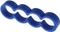 Alphacool Eiskamm Alu X4 Flat Kabelkamm 4mm, blau, 4er-Pack Vorschaubild