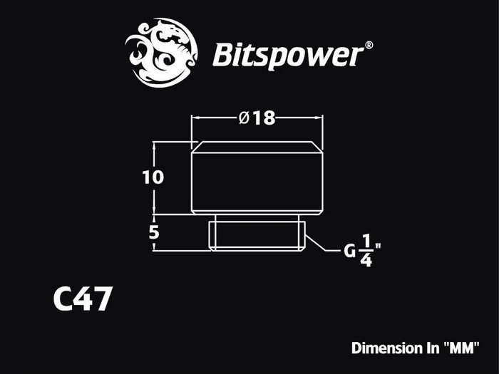 Bitspower Multi-Link Adapter G1/4" matt schwarz
