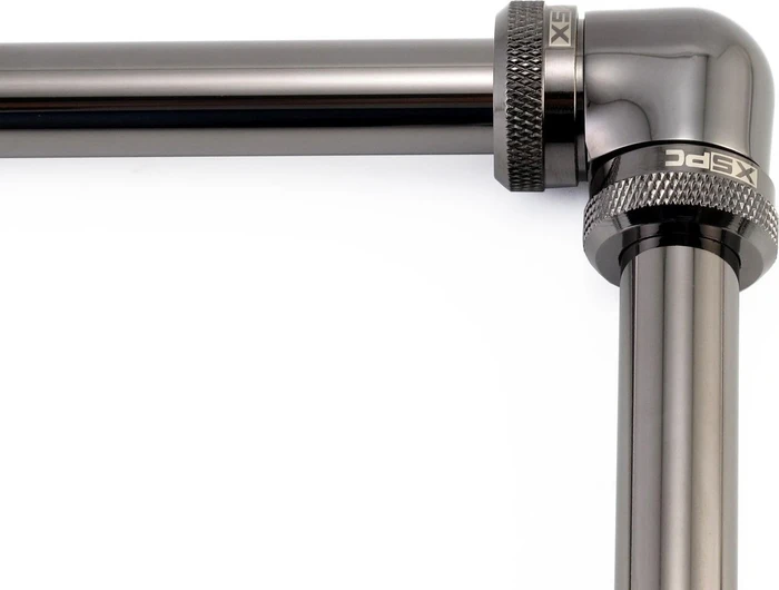 XSPC 14mm 90° L-Verbinder für Rohre, schwarz verchromt