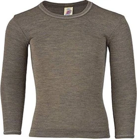 Engel Kinder-Shirt Funktionsshirt langarm walnuss (Junior)