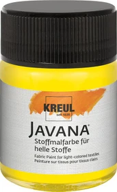 Kreul Javana Stoffmalfarbe für helle Stoffe, leuchtgelb, 50ml