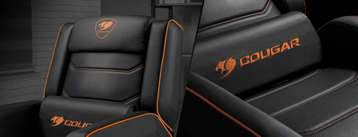 Cougar Ranger S Gaming-Sofa, schwarz/orange