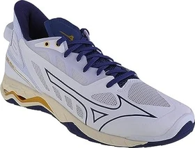 Mizuno Wave Mirage 5 Handballschuhe white/bribbon/mp gold