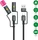 4smarts 4in1 USB-C Kabelset Explorer 60W 1m schwarz (541060)