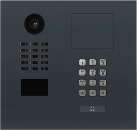 DoorBird D2101KH IP Video Türstation für Einfamilienhäuser, 1 Ruftaste, Keypad Modul, Edelstahl V2A pulverbeschichtet, RAL 7016