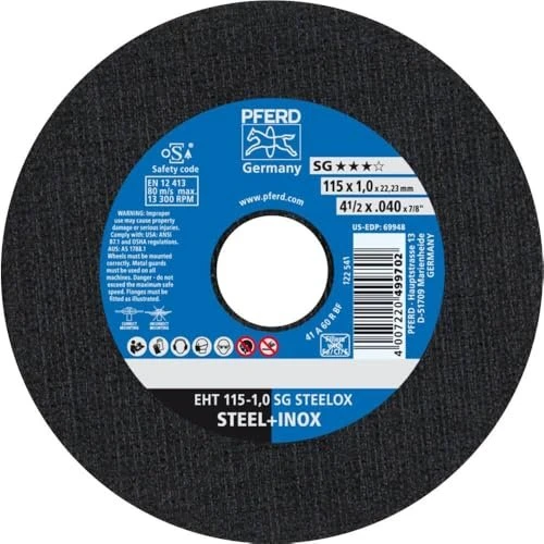 Pferd EHT 115-1.0 SG STEELOX Trennscheibe, 115x1x22.23mm, 25 Stück