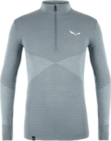 Salewa Zebru Responsive Half-Zip Funktionsshirt langarm flint stone (Herren)