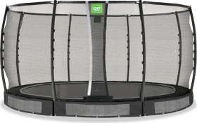 Exit Toys Allure Premium mit Sicherheitsnetz 427cm Bodentrampolin schwarz