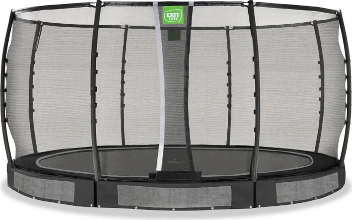 Exit Toys Allure Premium mit Sicherheitsnetz 427cm Bodentrampolin schwarz