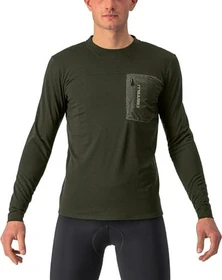 Castelli Unlimited Merino Trikot langarm military green (Herren)