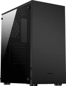 Jonsbo C5, schwarz, Glasfenster