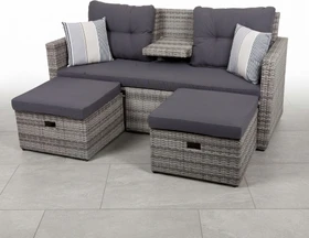 Garden Pleasure Valletta Loungesofa grau