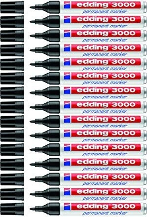 edding 3000 Permanentmarker schwarz, 15er-Pack