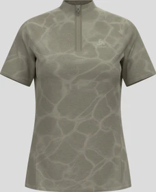Odlo Ascent Chill-Tec Poloshirt kurzarm agate gray melange (Damen)