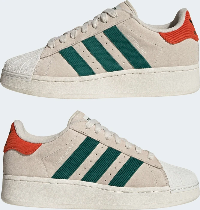 adidas Superstar XLG aluminium/collegiate green/preloved red (Herren)