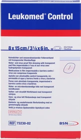 BSN medical Leukomed Control Pflaster transparent steril, 8 x 15cm, 10 Stück