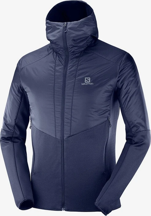 Salomon Outline Warm Hooded Jacke night sky (Herren)
