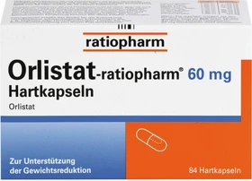 Orlistat-ratiopharm 60mg Hartkapseln, 84 Stück