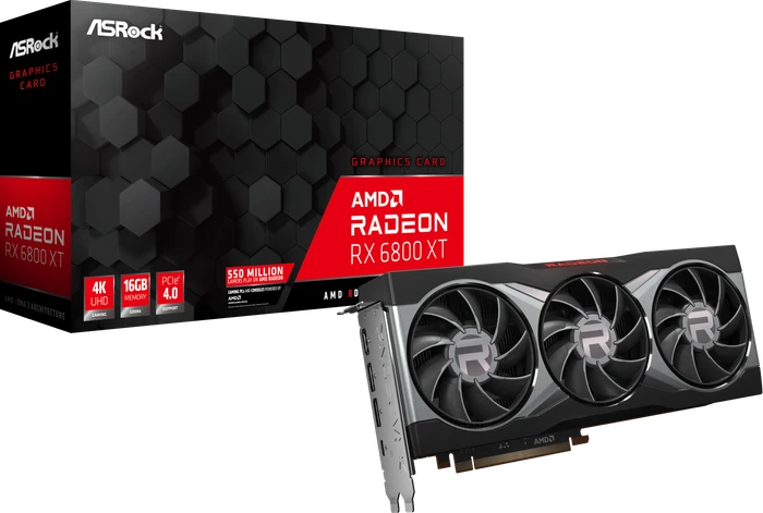 ASRock Radeon RX 6800 XT, 16GB GDDR6, HDMI, USB-C, 2x DP
