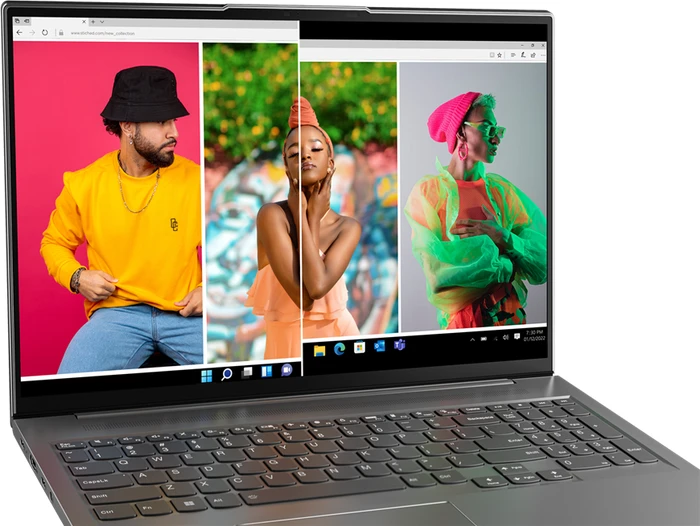 Lenovo Yoga Slim 7 Pro 16IAH7, Storm Grey, Core i7-12700H, 16GB RAM, 1TB SSD, Arc A370M Graphics, DE