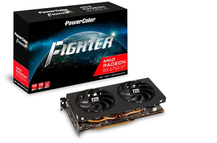PowerColor Fighter Radeon RX 6750 XT, 12GB GDDR6, HDMI, 3x DP