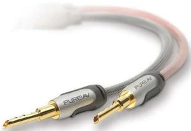 Belkin PureAV Silver Series 14-Gauge Lautsprecherkabel mit Steckern 4.9m (AV53001ea16)