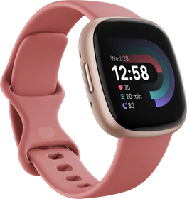 Fitbit Versa 4 Aktivitäts-Tracker sandrosa/aluminium kupferrosé