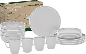 Brunner Lunch Box Geschirrset dolomit white