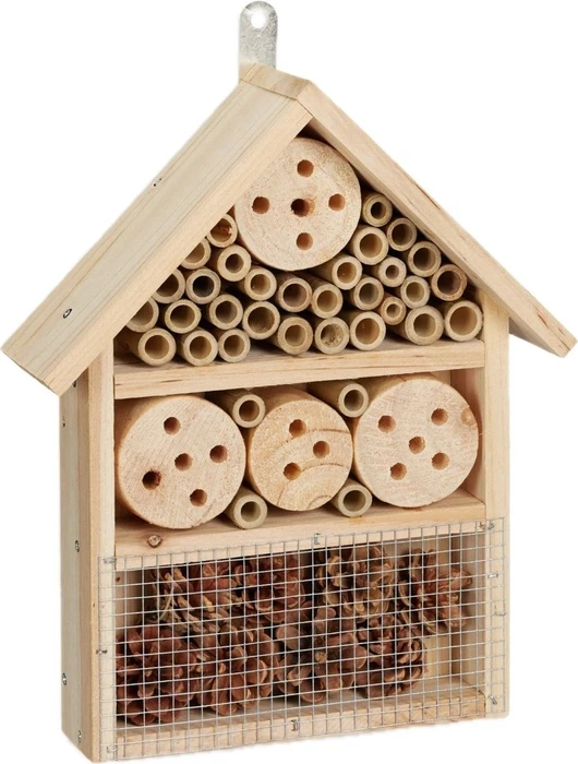 Relaxdays Naturfarbener Insektenhotel Bausatz (10027823)