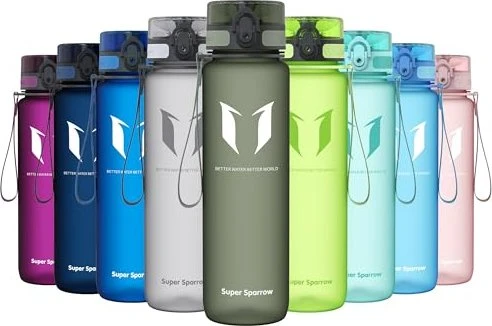 Super Sparrow Tritan Frosted Trinkflasche 1l sage
