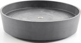 Ecopots Amsterdam Blumentopfuntersetzer mit Rollen rund 34.1cm grey