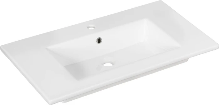 Fackelmann B.Perfekt Keramik Einbau-Waschbecken 80cm weiß