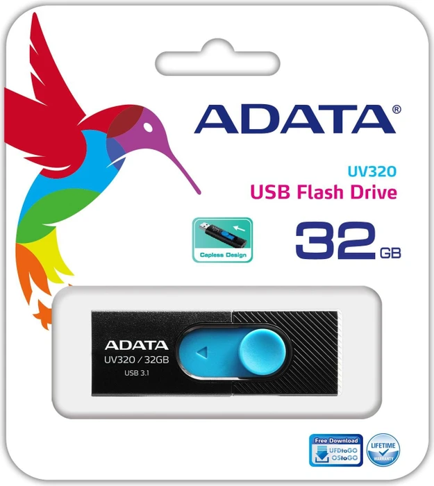 ADATA DashDrive UV320 32GB schwarz, USB-A, USB 3.2 Gen 1×1
