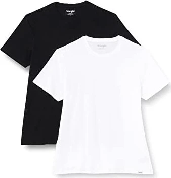 Wrangler 2er-Pack T-Shirt kurzarm schwarz/weiß (Herren)