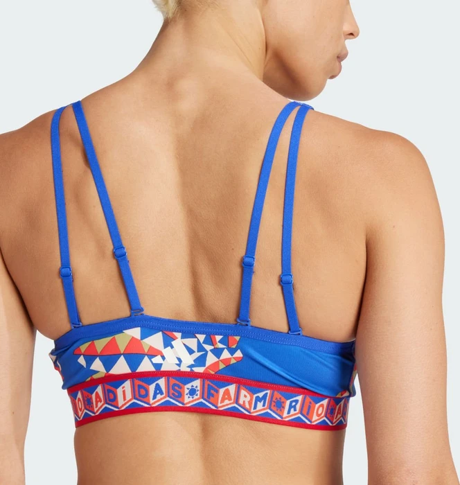 adidas x FARM Rio Medium-Support Sport-BH bold blue/bliss orange (Damen)
