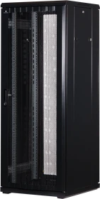 Rockstable 19" Serverschrank 32HE, Gitternetztür, IP2X, schwarz, 600mm tief
