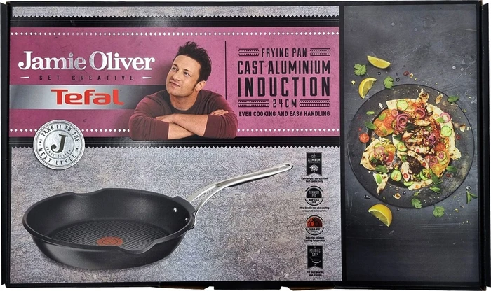 Tefal E48004 Jamie Oliver Induction Black Wave Bratpfanne 24cm