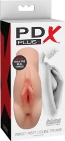 Pipedream PDX Plus Perfect Pussy Double Stroker hautfarbe/hell